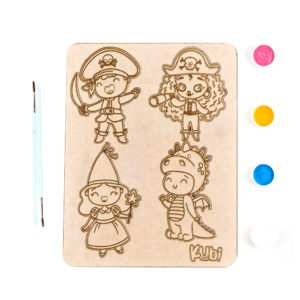 Set pirata para pintar Kubi